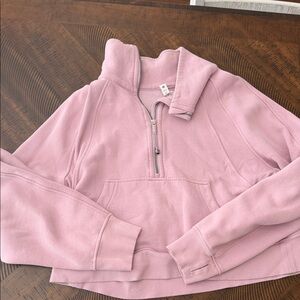 Lululemon Pink Funnel Neck Scuba